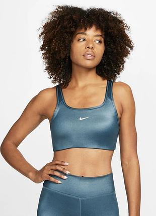 Оригінальний блискучий топ, бра для занять спортом nike dri-fit