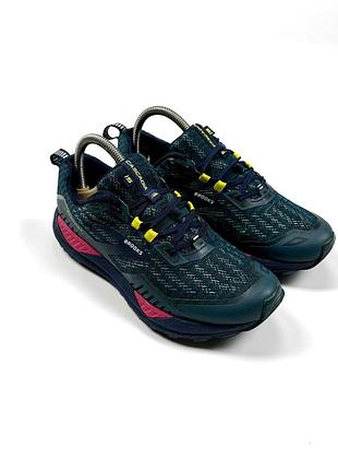 Кросівки brooks cascadia 15 у забарвленні navy/pink/yellow 38.5р 24.5см