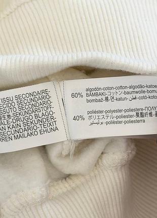 Молочний, вкорочений світшот zara🤍 7