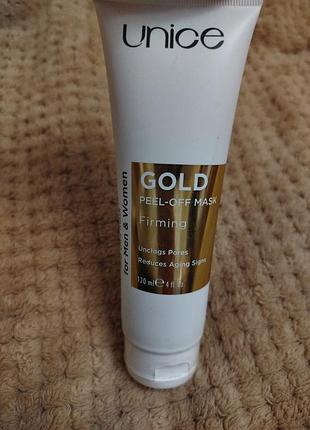 Маска для обличчя unice gold peel-off mask firming 125 мл