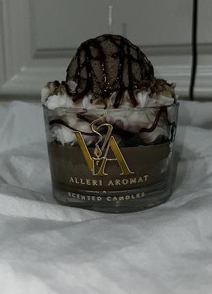Свічка alleri aromat десерт в стакані