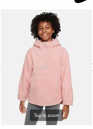 Куртка дитяча nike kids' therma-fit high-pile fleece training jacket рожева s