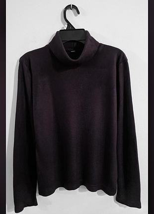 Свитер-гольф из тонкого флиса uniqlo