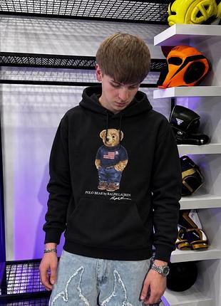 Худі чоловіче polo ralph lauren usa bear чорне