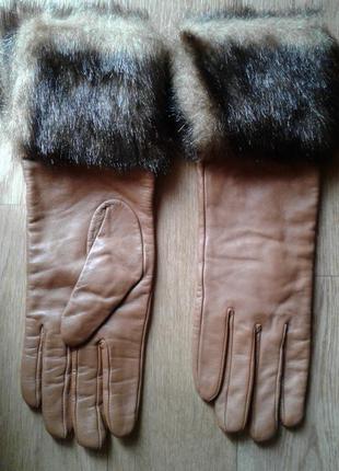 Шкіряні рукавички