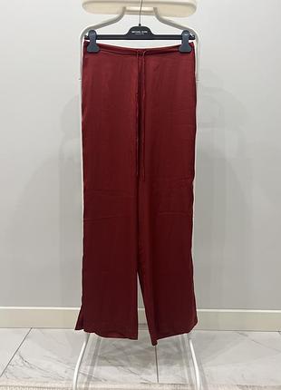 Брюки штани піжамні сатинові zara 5
