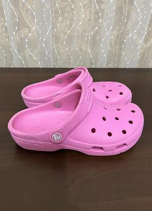 Сабо , крокси для дівчинки crocs рожеві