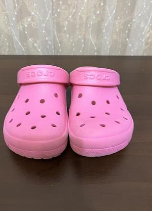 Сабо , крокси для дівчинки crocs рожеві 2