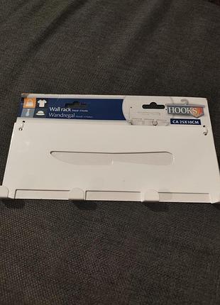 Настінна вішалка на 4 гачки hooks & co, нержавіюча сталь, нова