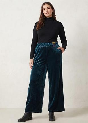 Роскошные бархатные брюки клеш / широкие брюки m&amp;s collection ✨