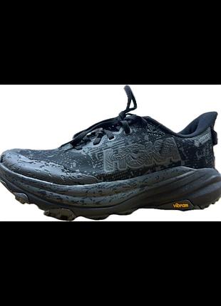 Оригінальні чоловічі( унісекс)трейлові кросівки hoka speedgoat 6 gtx (забарвлення black / outer orbit. розмір:40 2/3