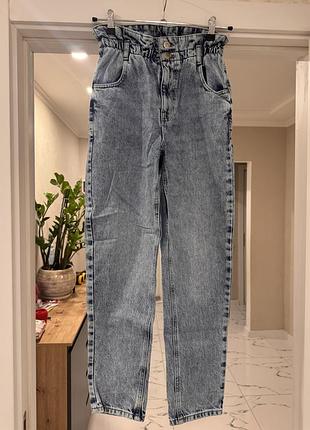 Denim co джинси висока посадка 8 розмір eur 36 світла варьонка
