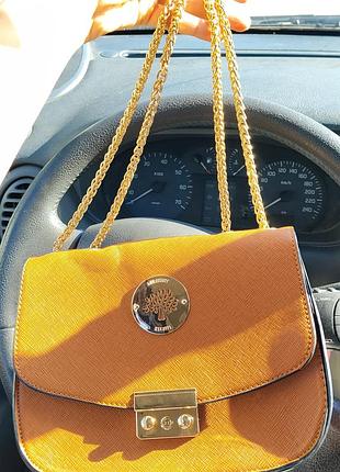 Крос-боді для жінок mulberry гірчична