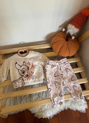 Костюм primark на флісі розмір - 68 (3-6 міс) стан - ідеальний