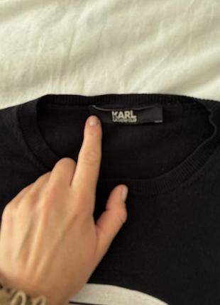 Кофта karl lagerfeld чорна база 4