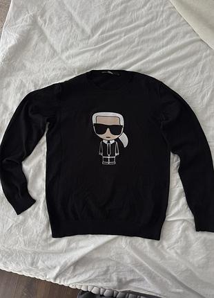 Кофта karl lagerfeld чорна база