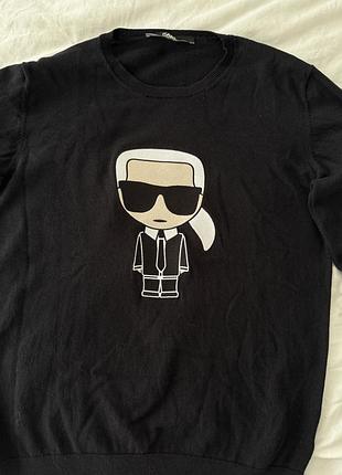 Кофта karl lagerfeld чорна база 2