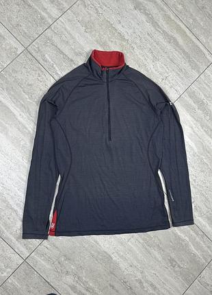 Icebreaker men's merino wool 200 tech quarter zip thermal top in size l кофта меріно термо