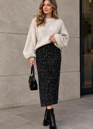 Шерстяная юбка миди карандаш marella ( max mara)