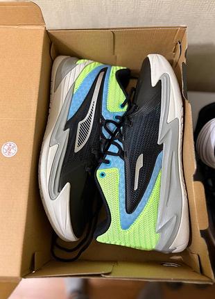 Кросівки чоловічі puma dagger чорні, салатові, блакитні 44.5