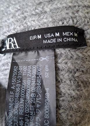 Шапка/19%шерсть/альпака/бини/zara 6