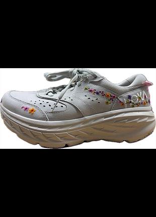 Кросівки hoka one one bondi l із лімітованої весняної колекції «vibrant bloom pack» у забарвленні nimbus cloud.розмір:37 1/3