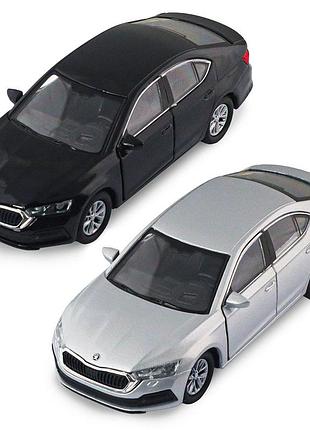 Автомодель - skoda octavia (черный, серебристый)