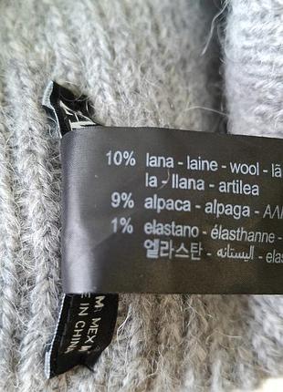 Шапка/19%шерсть/альпака/бини/zara 7