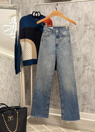 Джинси zara trf wide-leg / straight артикул 5575/131/400