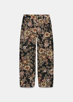 Брюки zw collection с цветами и бисером