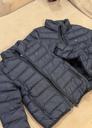 Пуховик дитячий tommy hilfiger синій