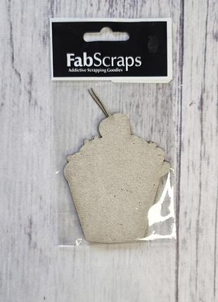 Высечка панкейк (кекс), цепборд из картона для скрапбукинга fab scraps dc41 011