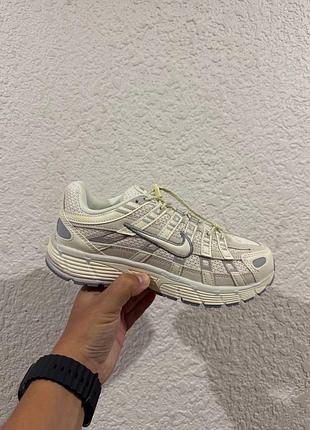 Женские кроссовки nike p-6000 beige grey violet