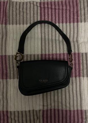 Сумка для жінок guess чорна шкіряна