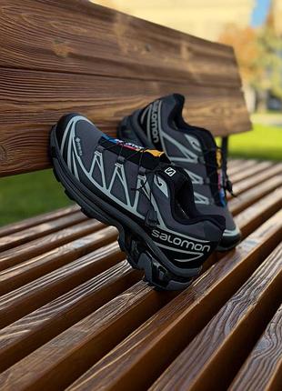 Salomon xt-6 grey soft ground black gore-tex 3
