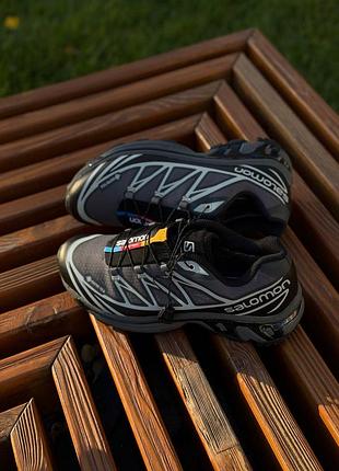 Salomon xt-6 grey soft ground black gore-tex 5