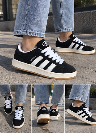 Кросівки унісекс adidas campus чорні