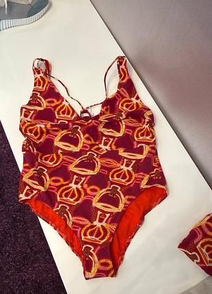 Оригінал hermès 🧡 купальник жіночий 44 розміру. новий, неношений. яскраве та дуже красиве забарвлення.