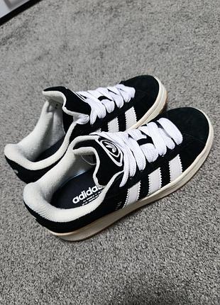 Кросівки чоловічі adidas campus чорні з білим