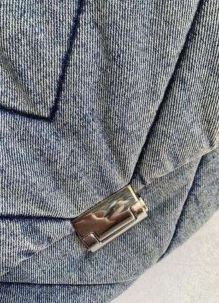 Джинсова стьогана сумка zara, оригінал 6