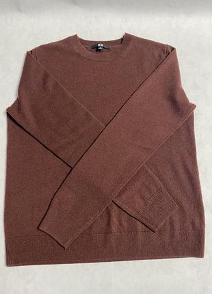 Новий теракотовий 100% кашеміровий светр uniqlo cashmere джемпер (люкс якість)