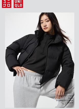 Бесшовный зимний пуховик seamless uniqlo