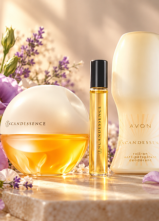 Incandessence avon набір жіночих парфумів інкадесанс 50 мл + 10 мл + дезодорант на 50 мл