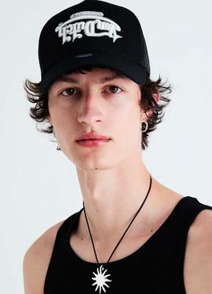 Кепка тракер унисекс бейсболка von dutch soho black / кепка с сеткой