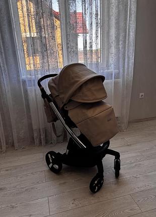 Коляска ibebe 2 в 1 бежева 3