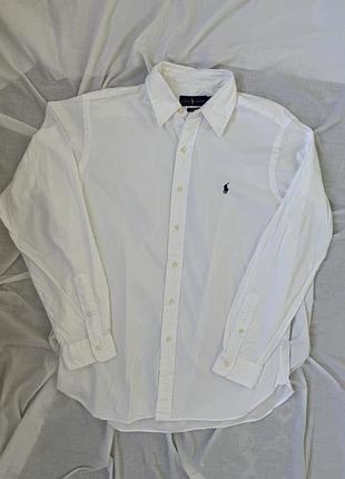 Біла чоловіча сорочка polo ralph lauren