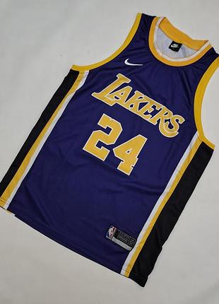 Фіолетова майка напис la lakers 24