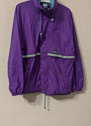 Винтажная ветровка aqua guard swiss fabric водоотталкивающая, 34/36, m-l