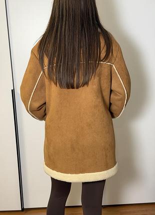 Дублянка жіноча zara коричнева 4