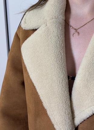 Дублянка жіноча zara коричнева 3